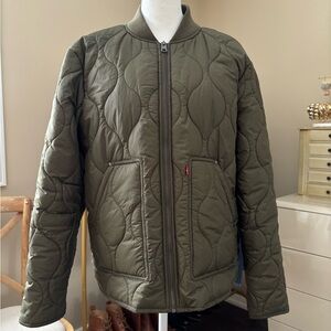 Levi's Green Quilted Jacket